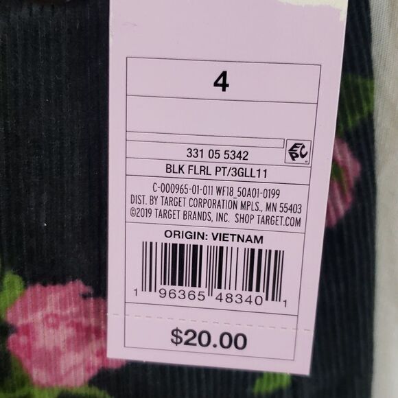 Wild Fable Women's 4 Black Corduroy Roses Mini Skirt - Picture 4 of 10